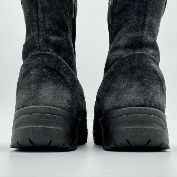 Sorel Water Fall Black Suede Waterproof Leather Winter Boots Size 7.5 - Picture 5 of 12